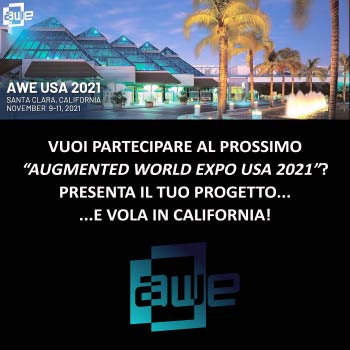 AWE USA 2021 – Presenta il tuo progetto… e vola in California!