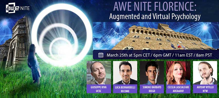AWE Nite Florence presents Augmented and Virtual Psychology