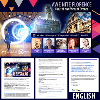 AWE Nite Florence presents “Digital and Virtual Events”