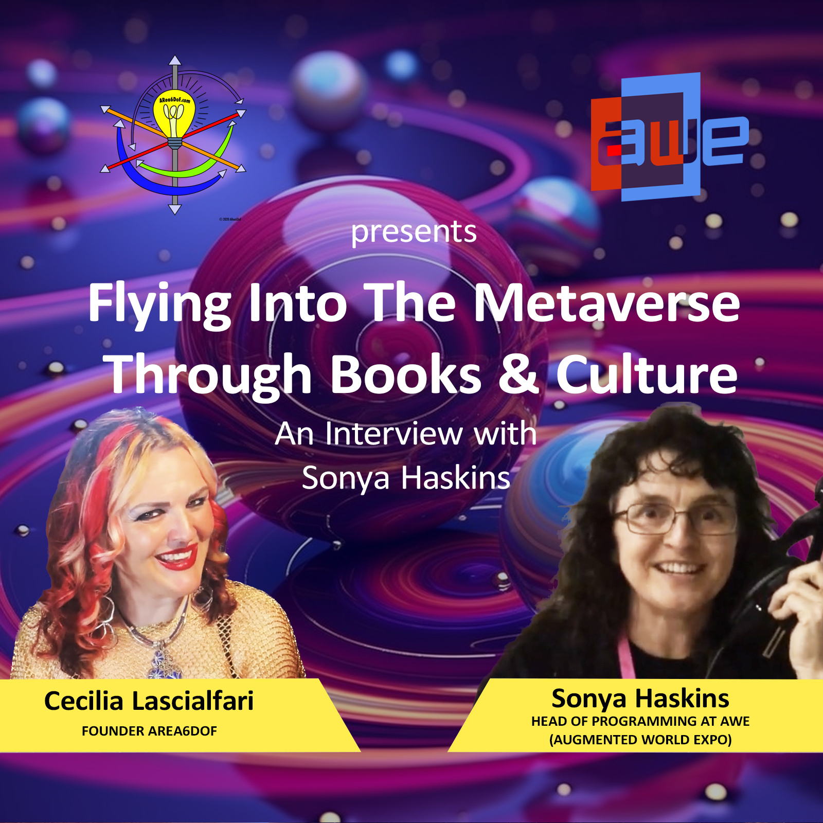 SONYA HASKINS at “Flying Into The Metaverse Through Books & Culture” – VR FEMALE WORLD