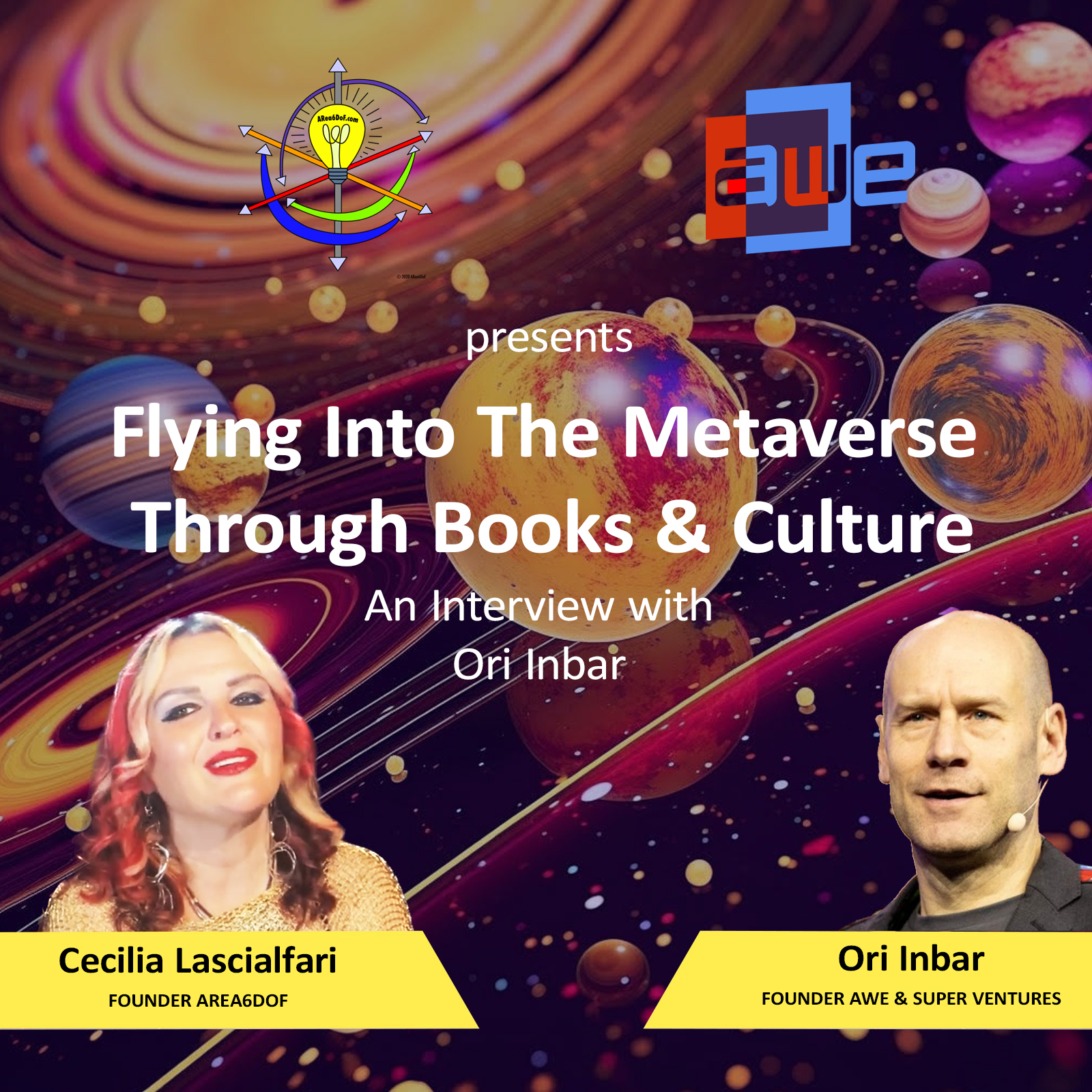ORI INBAR at “Flying Into The Metaverse Through Books & Culture” – AWE (Augmented World Expo)