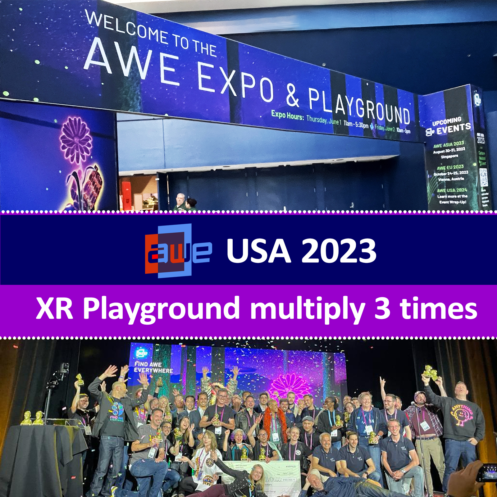 AWE USA 2023: XR Playground multiply 3 times