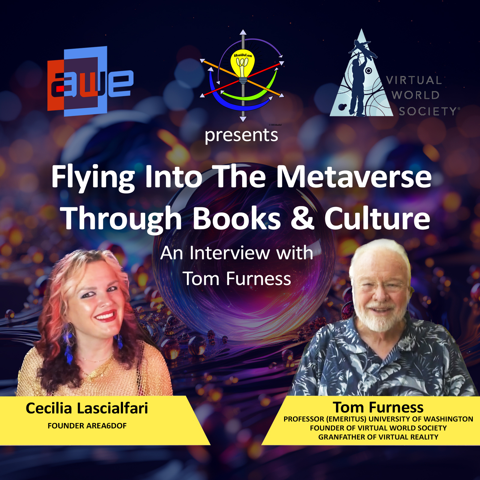 TOM FURNESS at “Flying Into the Metaverse Through Books & Culture” – VIRTUAL WORLD SOCIETY